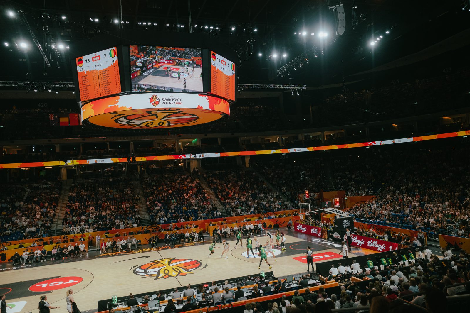 Volle Halle beim Spiel der Basketball-WM der Frauen