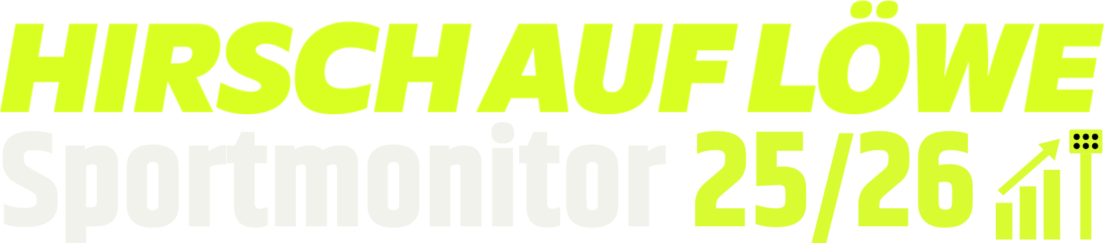 Hirsch auf Löwe Sportmonitor 25/26